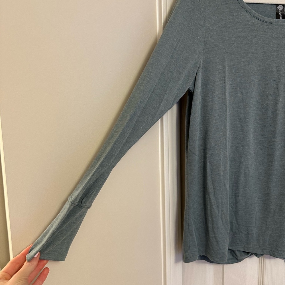 RBX Green Long Sleeve Exercise Shirt - Picture 2 of 10